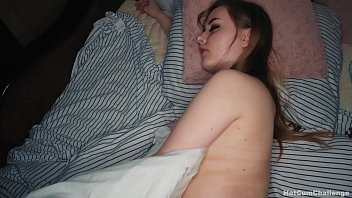 While my sister is sleeping, I fucked her in the mouth, in the pussy, and cum in the ass