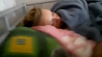 Sleeping girl cock slapped