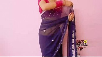 .com – young indian wife teaching how to wear saree