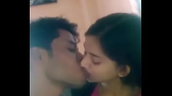 Latina teen girl kissing and seducing with bf
