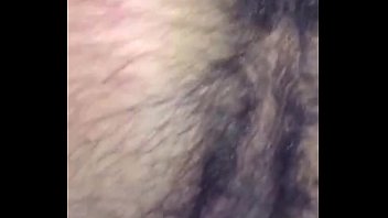 black man showing his hairy ass