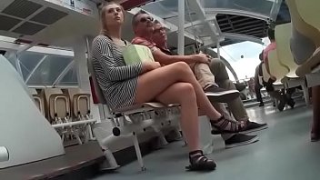 Sweet College Girl Soft Legs & Delicate Feet Wrapped in Sexy Leather Sandals Caught For You in Boat on Sein River in Paris