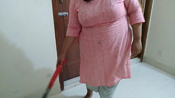 Pakistani 55 year old busty Ayesha Aunty fucked by neighbor while sweeping room (Hindi & Urdu)