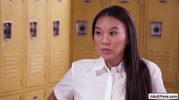 AdultMovs.com - Asian coed fuck teacher for higher grade
