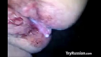 Close Up Of Russian Couple Having Sex