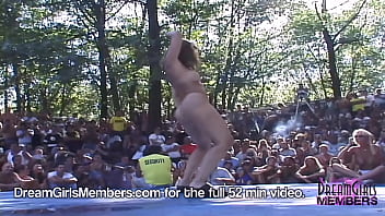 Wild Wives Strip Nude On Stage In Front Of Huge Crowd