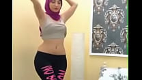Muslim Girl Dancing in Hijab